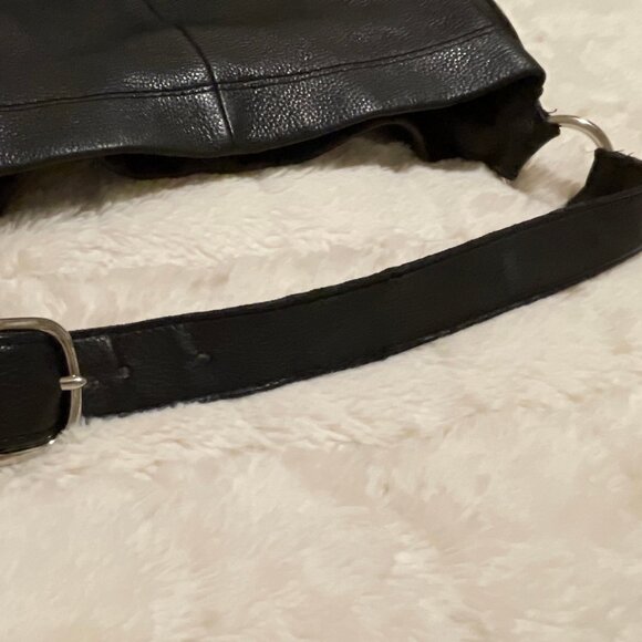 Coach Black Leather Hobo Shoulder Bag - Picture 7 of 10